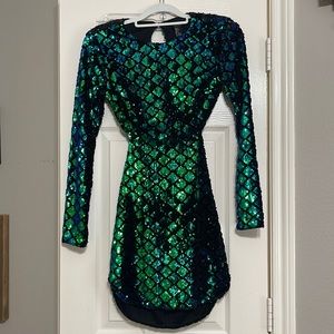 Sequin velvet Dress